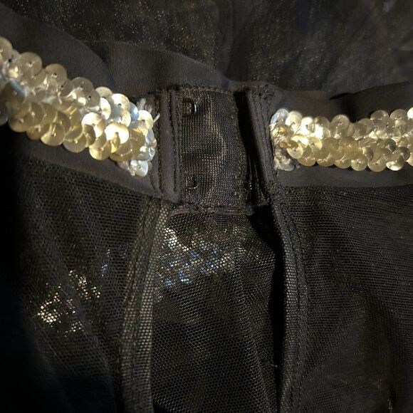 Ballet Costume Dress Girls Size 10 Sleeveless Tuelle Flutter Embellished seqiun - Picture 4 of 7